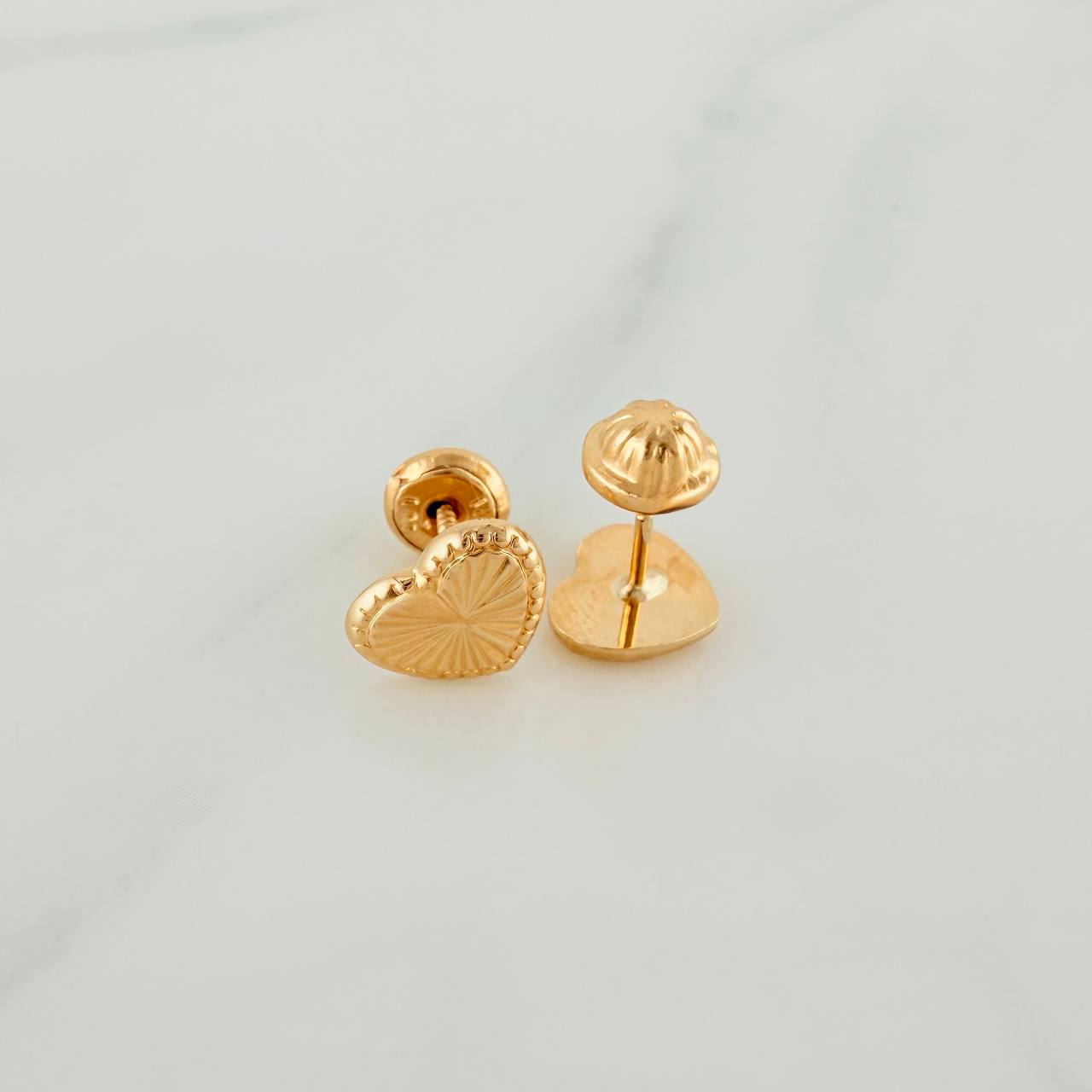 Topos Corazon 0.85gr / 8.15mm Oro Amarillo 18K &