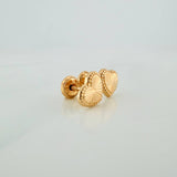 Topos Corazon 0.85gr / 8.15mm Oro Amarillo 18K &