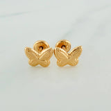 Topos Mariposa 0.9gr / 6mm Oro Amarillo 18K &
