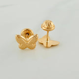 Topos Mariposa 0.9gr / 6mm Oro Amarillo 18K &