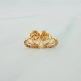 Topos Corazones 0.85gr / 4mm Oro Amarillo 18K &