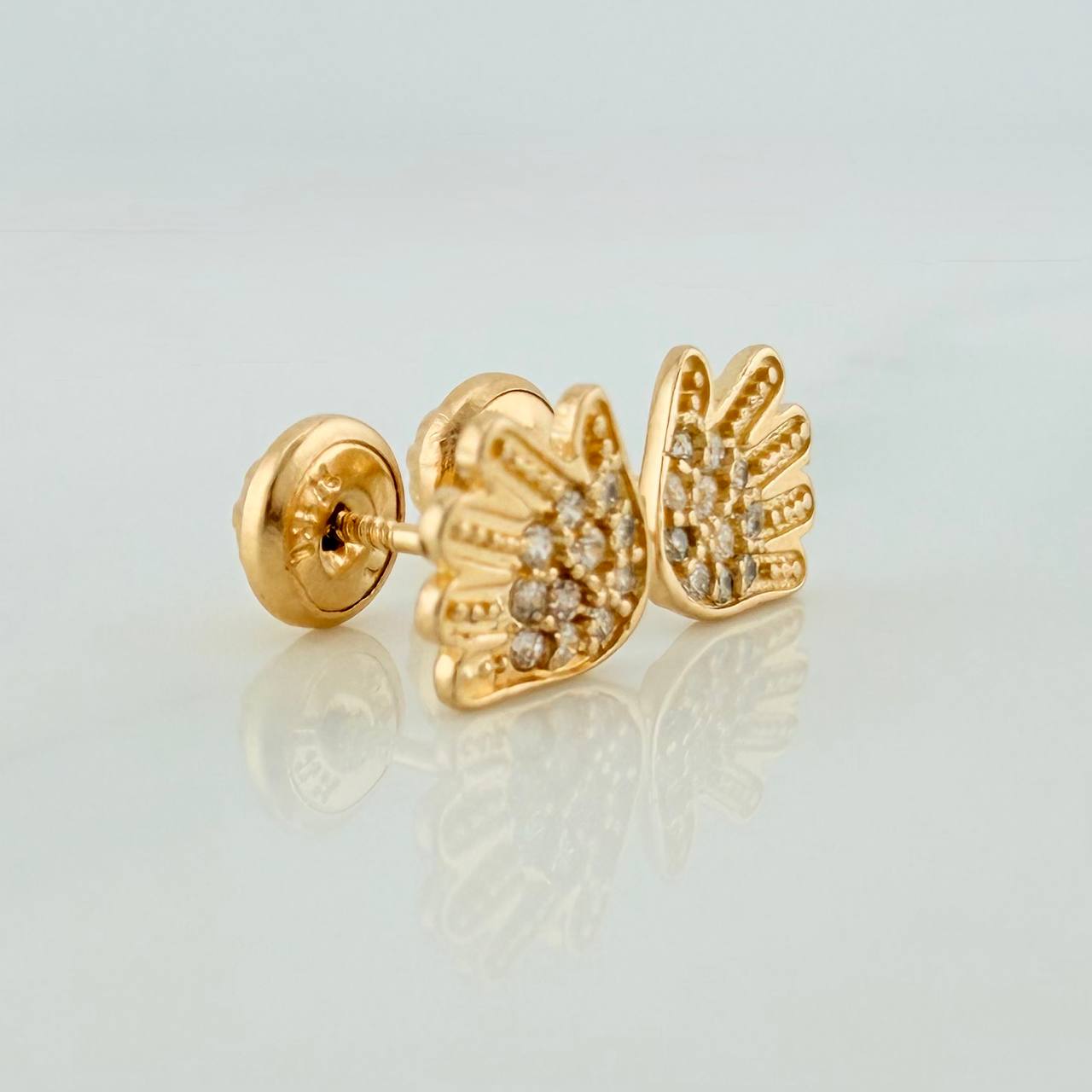 Topos Manos 1.05gr / 4mm Oro Amarillo 18K &