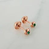 Topos Bisel 0.7gr / 3mm Oro Rosa 18K &