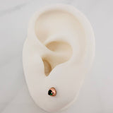 Topos Bisel 0.7gr / 3mm Oro Rosa 18K &