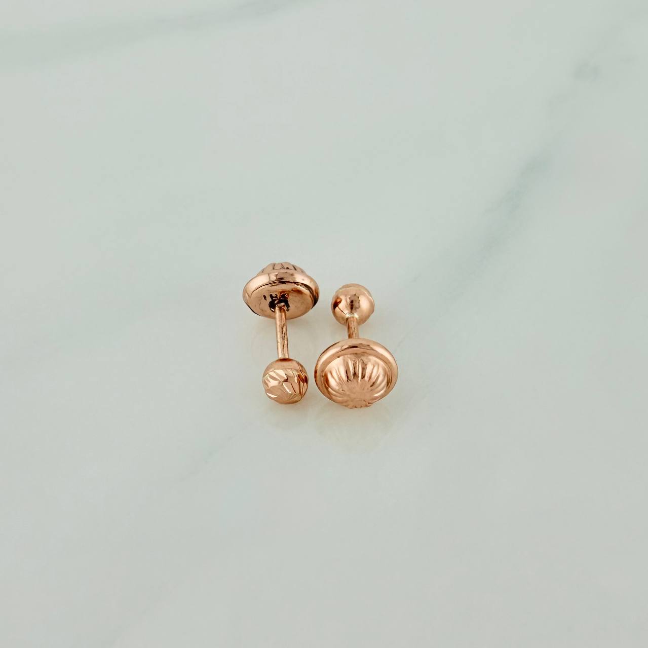 Topos Bola 0.6gr / 3mm Oro Rosa 18K &