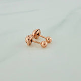 Topos Bola 0.6gr / 3mm Oro Rosa 18K &