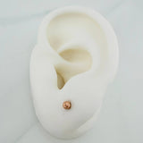 Topos Bola 0.6gr / 3mm Oro Rosa 18K &