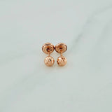 Topos Bola 0.7gr / 4mm Oro Rosa 18K &