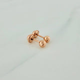 Topos Bola 0.7gr / 4mm Oro Rosa 18K &