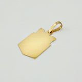 Dije Atletico Nacional 1.1gr / 1 1/4 in / Oro Amarillo 18K