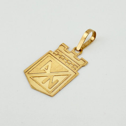 Dije Atletico Nacional 1.1gr / 1 1/4 in / Oro Amarillo 18K