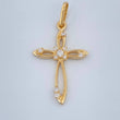 Dije Cruz Isometrica 1.5gr / 1 1/4 in / Oro Amarillo 18K %