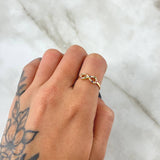 Infinity Ring Lemniscata 1.5gr / Size 6 / Multicolor Zircons 18K Yellow Gold ©