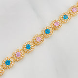 Pulso Tennis 14.85g / 7 1/2 in / 6.2mm Oro Amarillo 18K