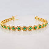 Pulso Tennis 13.05g / 7 1/2 in / 6.37mm Oro Amarillo 18K