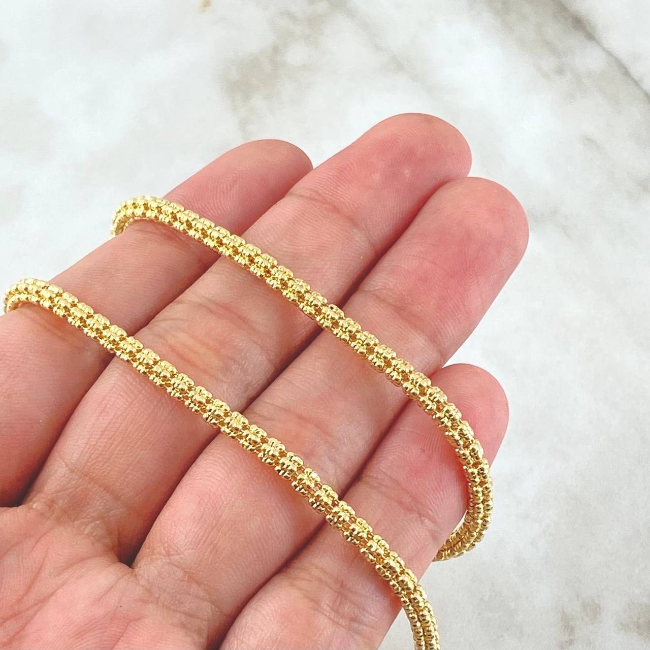 Ice Chain 23.65gr / 23.6in / 18K Gold +4$
