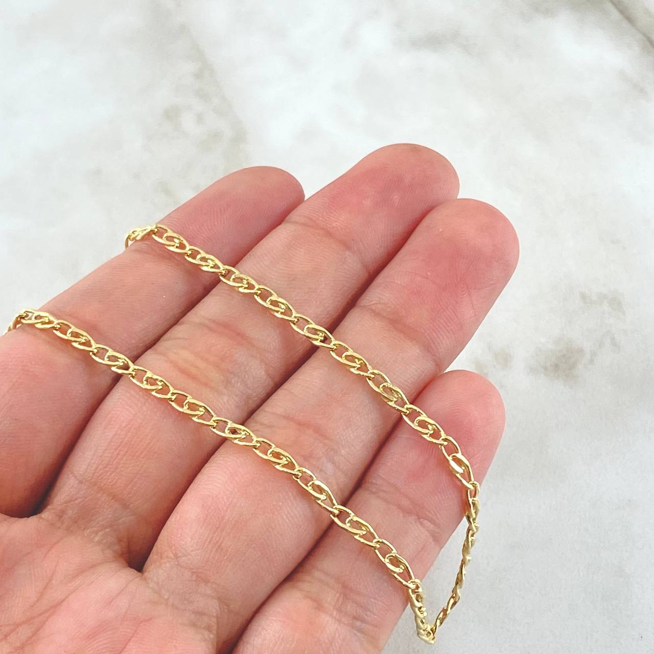Lumachina Chain 4.35gr / 23.6in / 18K Gold +3$