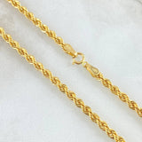 Rope Chain 4.6gr / 19.7in / 18K Gold +2$