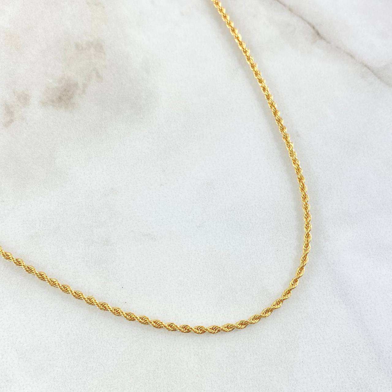 Rope Chain 1.9gr / 19.7in / 18K Gold +3$