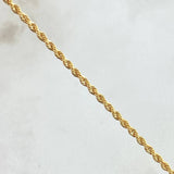 Rope Chain 1.7gr / 17.7in / 18K Gold +3$