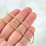 Rope Chain 1.85gr / 19.7in / 18K Gold +3$