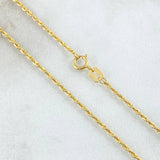 Rope Chain 1.15gr / 23.6in / 18K Gold +3$