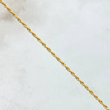 Rope Chain 1.15gr / 23.6in / 18K Gold +3$