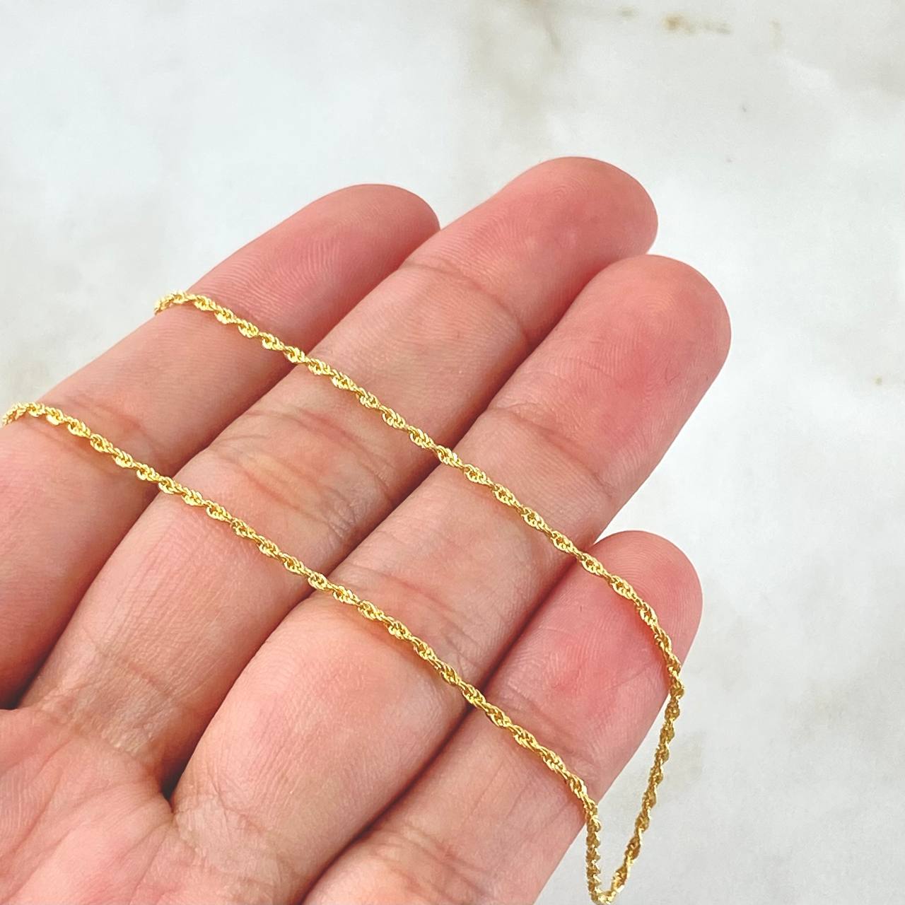 Rope Chain 1.1gr / 23.6in / 18K Gold +3$