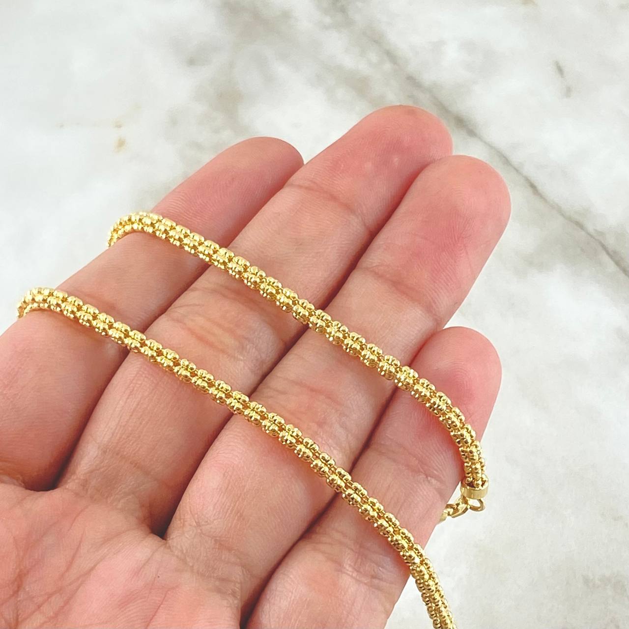 Cadena Ice 20gr / 60cm / Oro Amarillo +4 18K