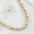 Click Chain 24.1gr / 23.6in / Two Tone Yellow White 18K +4$