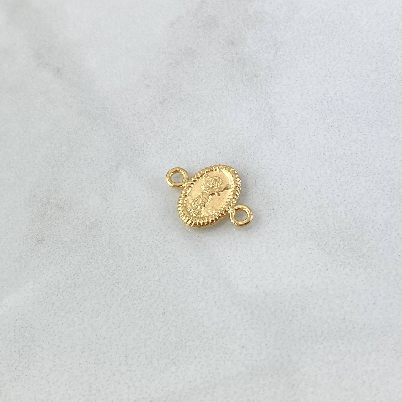 Charm Divino Niño 0.45gr / 1.5cm / Yellow Gold 18K Bordered Oval