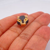 Herraje Pantera 3.1gr / 1/2 in / Dos Oro Amarillo Negro 18K %