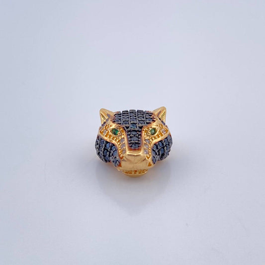 Herraje Pantera 3.1gr / 1/2 in / Dos Oro Amarillo Negro 18K %