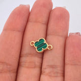 Herraje Trebol 0.8gr / 1/2 in / Oro Amarillo Nac.Esp. 18K %