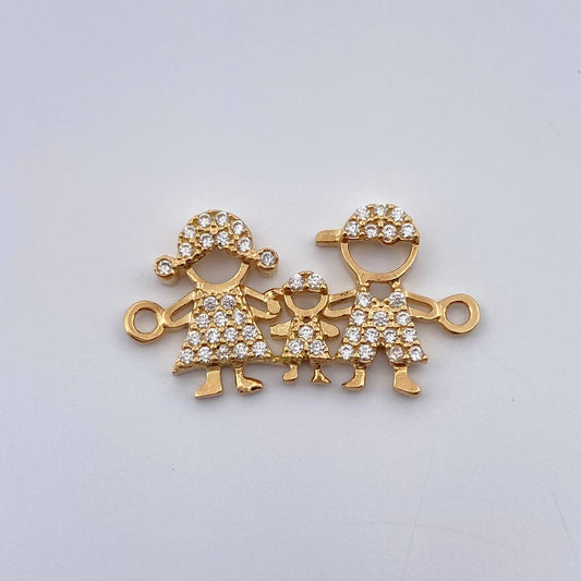 Herraje Familia Silueta 1.55gr / 3/4 in / Oro Amarillo 18K %