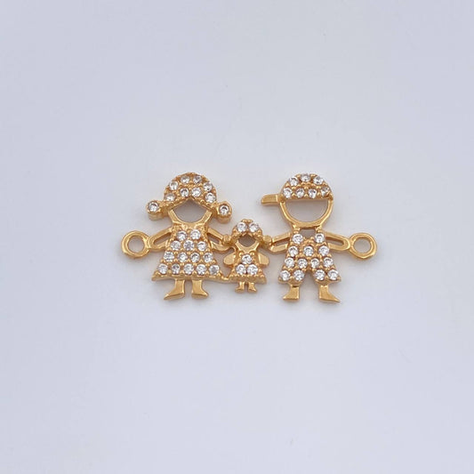 Herraje Familia Silueta 1.65gr / 1 in / Oro Amarillo 18K %