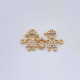 Herraje Familia Silueta 1.65gr / 1 in / Oro Amarillo 18K %