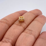 Herraje Cilindro Rombo 1gr / 1/4 in / Oro Amarillo 18K %