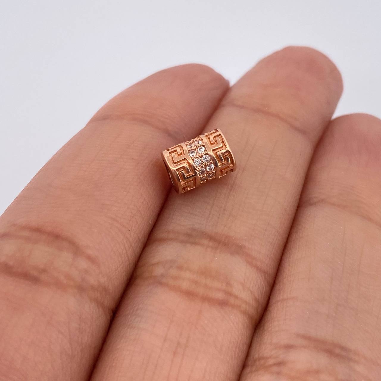 Herraje Cilindro Tribal 1.35gr / 1/4 in / Oro Rosa 18K %