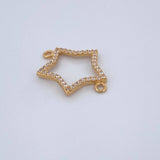 Star Silhouette Charm 0.9gr / 3/4 in / Yellow Gold 18K %