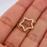 Star Silhouette Charm 0.9gr / 3/4 in / Yellow Gold 18K %