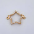 Star Silhouette Charm 0.9gr / 3/4 in / Yellow Gold 18K %