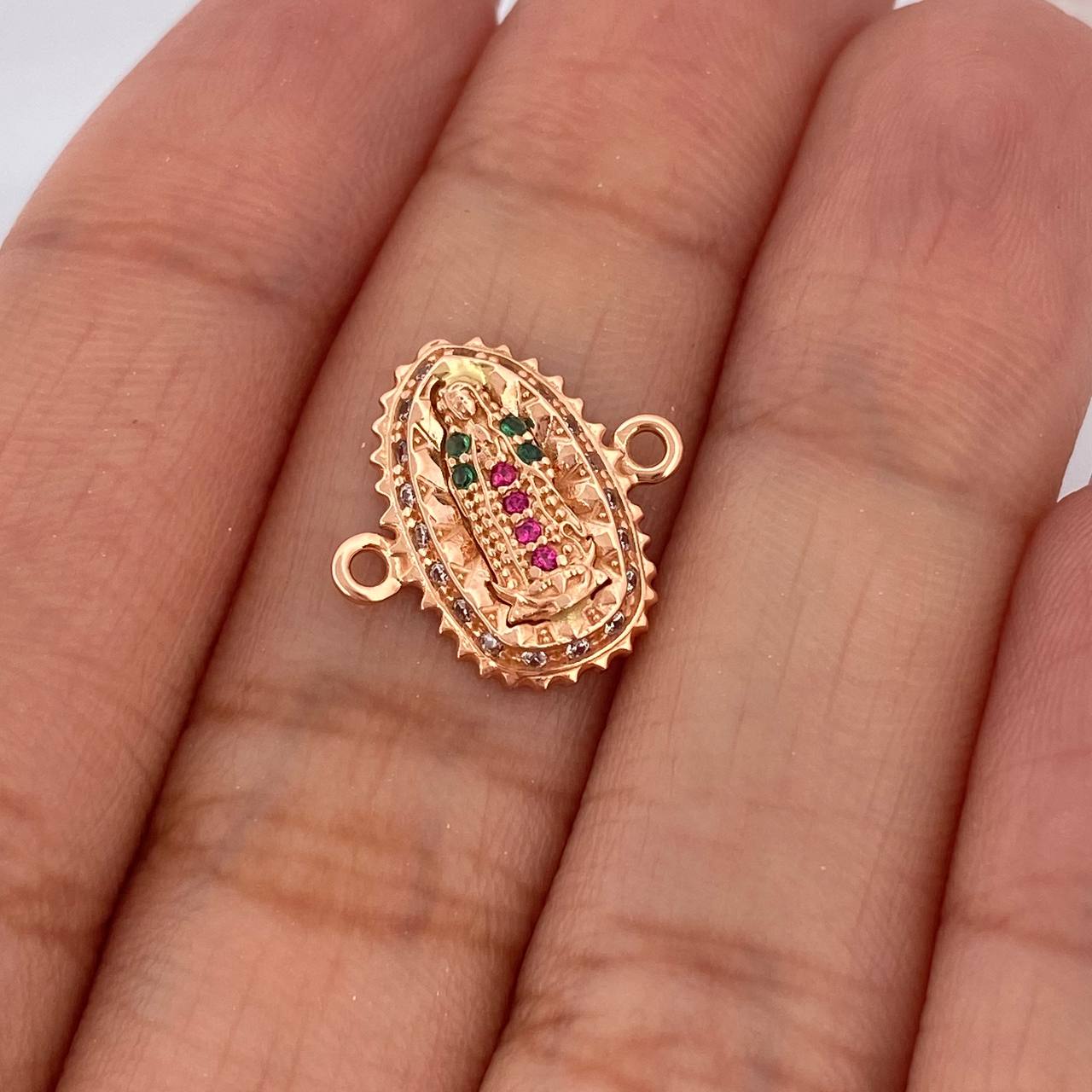 Charm Virgin of Guadalupe 1.3gr / 1/2 in / 18K Rose Gold %