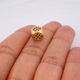 Herraje Cuadrado Dado 2.3gr / 1/2 in / Oro Amarillo 18K %