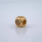 Herraje Cuadrado Dado 2.3gr / 1/2 in / Oro Amarillo 18K %