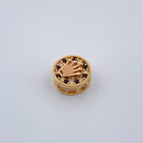 Herraje Corona 0.95gr / 1/2 in / Dos Oros Amarillo Rosa 18K %