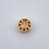 Herraje Corona 0.95gr / 1/2 in / Dos Oros Amarillo Rosa 18K %