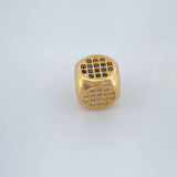 Herraje Cuadrado 2.25gr / 1/2 in / Oro Amarillo 18K %
