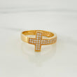 Anillo Cruz 3 g / T7 Oro Amarillo 18K