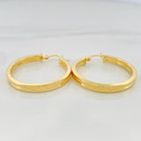 Hoop Earrings Winter 3.6 g / 1 1/4 in Yellow Gold 18K